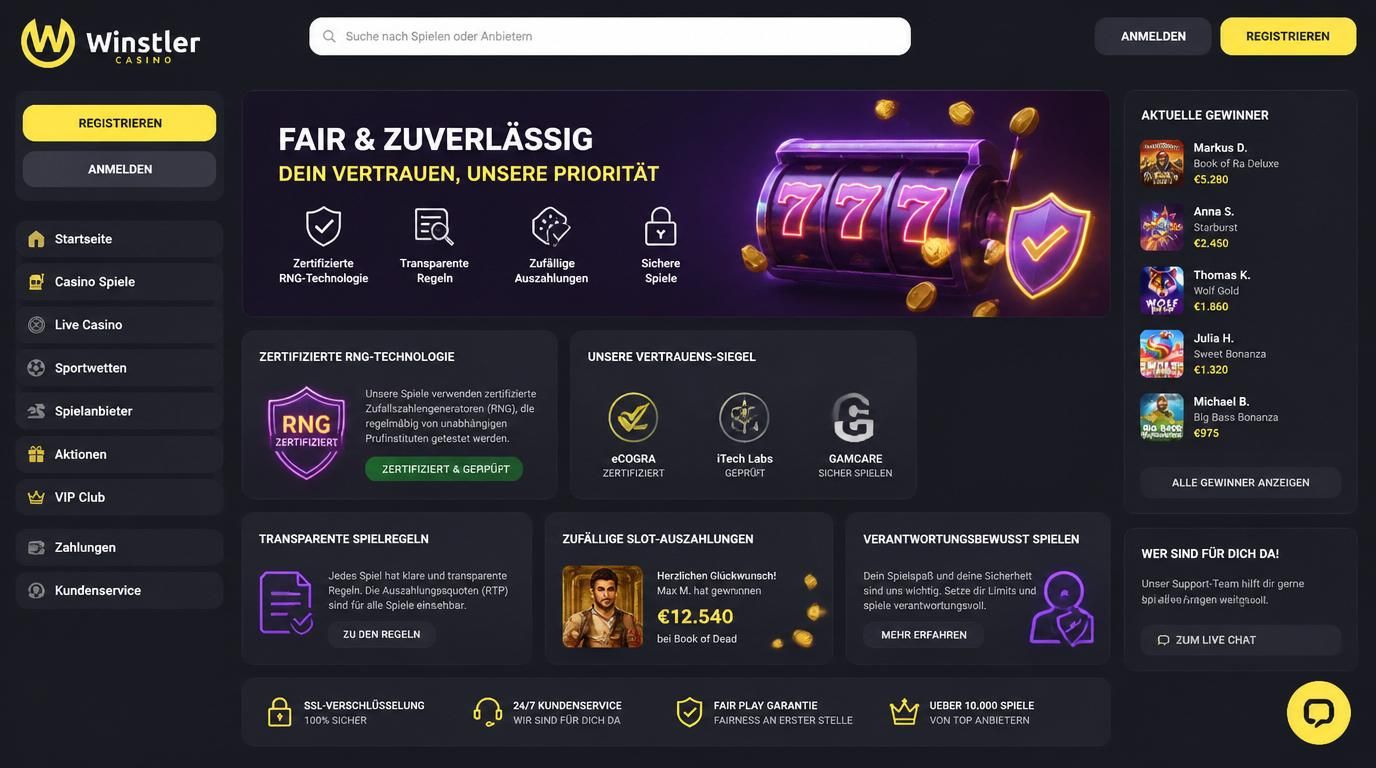 Ein Interface mit Siegelsymbolen, RNG-Legitimierung, klaren Regeln und fairen Quotenanzeigen in Deutsch